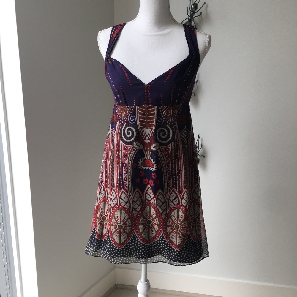 $245 LAUNDRY SUMMER SILK DRESS SIZE 2